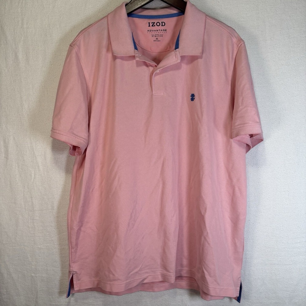 Izod Men's Advantage Performance Short‎ Sleeve Polo Shirt Golf xL
